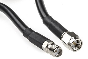 Фото 1/3 ASMA1000B058L13, ASMA Series Male SMA to Female SMA Coaxial Cable, 10m, RF LLC200A Coaxial, Terminated