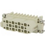 Socket contact insert, 16A, 25 pole, unequipped, crimp connection ...