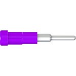 2 mm socket, solder connection, mounting Ø 3.9 mm, purple, 63.9318-26