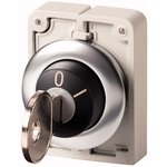 187047 M30C-FWRS-A1, RMQ Titan 2-position Key Switch Head, Latching, 30mm Cutout