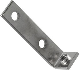 708, Mounting Bracket, Threaded, Steel, Nickel Plated, 31.3mm x 9.9mm, 3.3mm Hole, Pack of 100