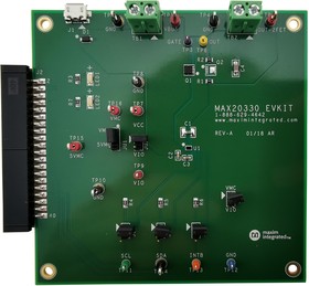 MAX20330EVKIT#, Evaluation Board, MAX20330 Overvoltage Protection Controller, Programmable