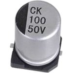 ECAP SMD, 100 uF, 50 V, 105 ° C, 20% 10x10.5mm, Electrolytic aluminum SMD capacitor