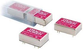 TEN 5-4823, Module DC-DC 48VIN 2-OUT 15V/-15V 0.2A/-0.2A 6W 8-Pin Metal DIP