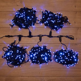 Фото 1/7 323-603, Гирлянда LED ClipLight 24V, 5 нитей по 20 метров, цвет диодов Синий, Flashing (Белый)