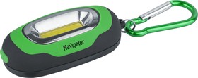Фонарь Navigator 93 658 NPT-KC07-G-2CR2032 брелок пласт.1COB LED(1Вт) 3 реж.зел