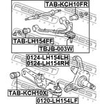 0124-LH154LH, 0124LH154LH_рычаг верхний левый!\ Toyota Hi-Ace all 95