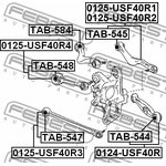 0124-USF40R, Рычаг задний нижний L/R