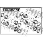 0175-grj120f, РЕМКОМПЛЕКТ СУППОРТА ТОРМОЗНОГО ПЕРЕДНЕГО (TOYOTA LAND CRUISER ...