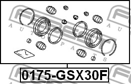 Фото 1/2 0175-GSX30F, Ремкомплект суппорта тормозного переднего (на обе стороны)