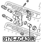 0176-ACA20R, 0176-ACA20R_поршень суппорта заднего!\ Toyota RAV-4 II 00-05