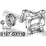 0187-GX110, 0187GX110_ролик натяжной ремня ГРМ!\ Chrysler Voyager 2.5 88-95