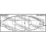 0201-R52F, Колодки тормозные передние