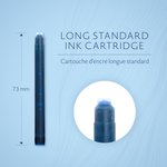 S0110860, Картридж чернильный для перьевой ручки WATERMAN Cartridge Size Standard син
