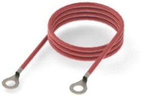 Фото 1/2 HSC500-6-RED, HSC500 Series Red 3 mm² Hook Up Wire, 12 AWG, 19/0.45 mm, 500mm, PTFE Insulation