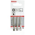 2607001575, Pozidriv Screwdriver Bit, PZ1 Tip