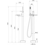 Напольный смеситель для ванны Spira 4008 EAN 7350078202435