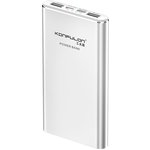 A3Q/белый, Внешний аккумулятор портативный, Power Bank (10000mAh), 2*USB-A 5В/3A, Type-C: 5В/3A 9В/2A 12В/1.5A