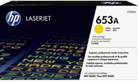 Фото 1/8 Картридж жёлтый HP 653A (CF322A) для принтеров и МФУ HP Color LaserJet Enterprise M680 (ресурс - 16500 страниц)