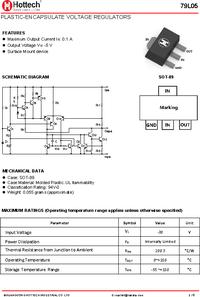 78L05 SOT-89, Стабилизатор напряжения +5В, 0.1А [SOT-89.], Hottech ...