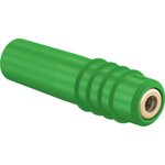 1 mm jack, solder connection, 0.25 mm², green, 22.2603-25