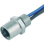 Sensor actuator cable, M5-flange socket, straight to open end, 3 pole, 0.2 m ...