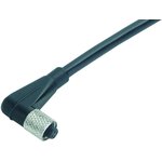 Sensor actuator cable, M5-cable socket, angled to open end, 4 pole, 2 m, PUR ...