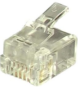PXSPDY11#100, Модульный разъем, RJ11 Plug, 1 x 1 Port, 6P4C, Монтаж на Кабель