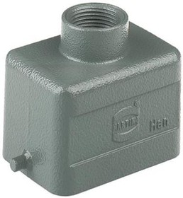 Фото 1/2 09300061441, Heavy Duty Power Connectors HAN 6B PG16 TOP ENTR METAL HOOD