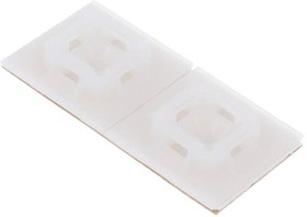 PAM100NY-A-C, Cable Tie Mount - 1" x 1" (25.4mm x 25.4mm - White.