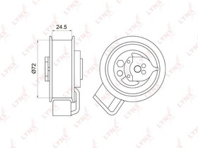 Фото 1/4 PB-1009, PB-1009 Натяжной ролик / ГРМ LYNXauto