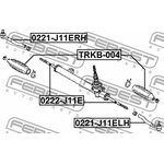 0221-J11ELH, 0221-J11ELH_наконечник рулевой левый!\ Nissan Qashqai J11E 13