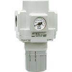 AR20-F02B-B, G 1/4 Pneumatic Regulator - 0.05MPa to 0.85MPa, 1/4in, 1MPa max. input