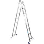 Алюминиевая профессиональная двухсекционная шарнирная лестница Серия Т2 Т 208