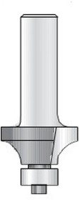 Фреза антиперелив кромка R 8 мм (28.6x13.5х61 мм; подшипник; хвостовик 12 мм) 1550929