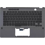 Клавиатура (топ-панель) для ноутбука Asus ROG Zephyrus G14 GA401 черная с серым ...