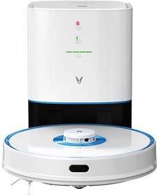 Фото 1/8 VIOMI Робот-пылесос с базой S9 UV WHITE/Подключение: WiFi/MiHome/Мощность всасывания:2. 7кПа/Батарея: 5200мАч/Сухая/влажная уборка/Цвет:Белы