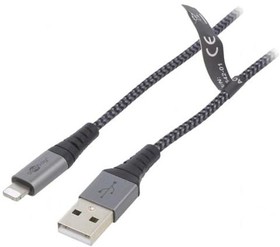 49269, Кабель; USB 2.0; вилка USB A,вилка Apple Lightning; 2м