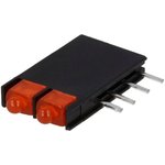 L-4060VH/2ID, Red Right Angle PCB LED Indicator, 2 LEDs, Through Hole 2.5 V
