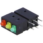L-4060XHA/1I1Y1GD, LED; in housing; red/green/yellow; 1.8mm; No.of diodes: 3; 20mA