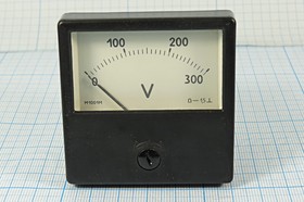Головка измерительная Вольтметр, размер 60x60 мм, 300В, марка М1001М, точность 1.5