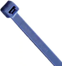 PLT1.5I-M6, Pan-Ty® locking tie, intermediate cross section, 5.6" (142mm) length, nylon 6.6, blue, bulk package.