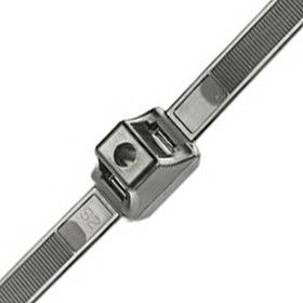 Double Clamp Tie, Blk, High Heat UV PA6.6, 13.1"L, 150lb | Panduit PLDC1.5EH-C350