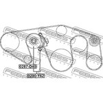 0290-Y62, 0290-Y62_натяжитель ремня!\ Nissan Patrol Y62 10