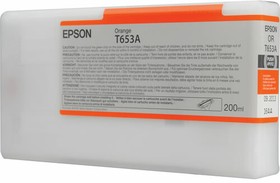 Картридж струйный Epson C13T653A00 оранжевый для Stylus Pro 4900 (200ml)