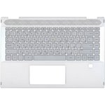 Клавиатура (топ-панель) для ноутбука HP Pavilion 14-DH серебристая с серебристым ...