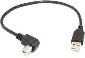 Фото 1/2 Кабель USB 2.0 на USB-B угол влево 0,3 м