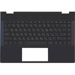 Клавиатура (топ-панель) для ноутбука HP Pavilion x360 14-CD 14-DD черная с ...