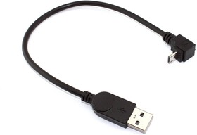 Фото 1/2 Кабель USB Type A на Micro USB угол вниз 0,25 м
