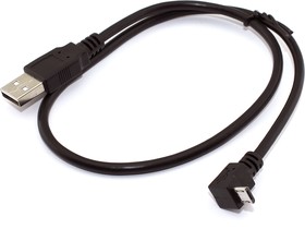 Фото 1/2 Кабель USB Type A на Micro USB угол вниз 0,5 м